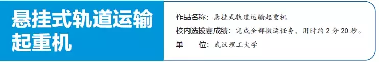 第四届中国大学生起重机创意大赛 武汉理工大学选拔赛顺利落幕
