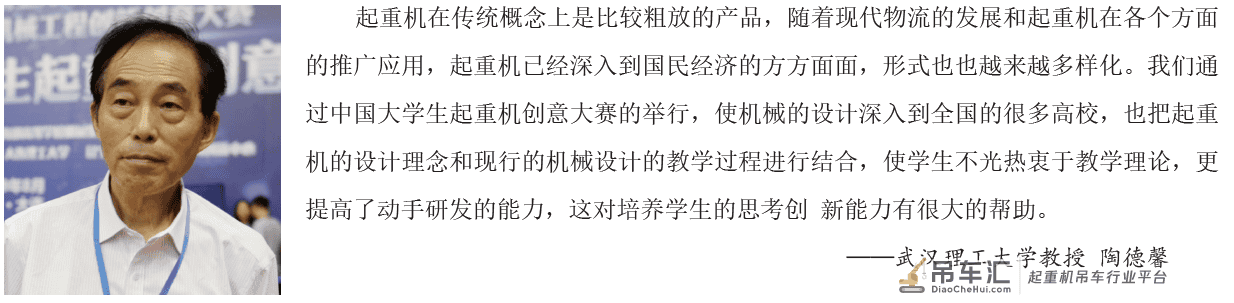 第四届“中国大学生起重机创意大赛”大赛之声