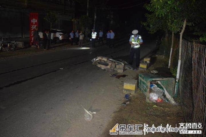 大型吊车肇事致人受伤逃逸 定陶交警24小时破获