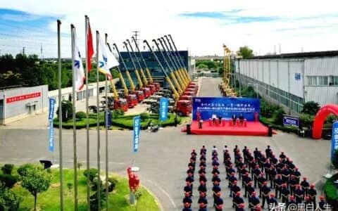 50台重器抱团出海！徐工、福田一体化随车起重机进军中东
