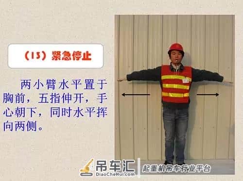吊车指挥的手势都有哪些?看完这篇就知道了