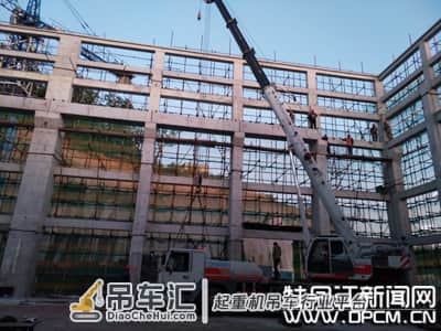 荒沟抽水蓄能电站吊车梁完成吊装
