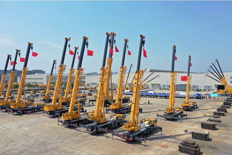 又一批大国重器震撼亮相:徐工起重机三大系列全新登场,发布G1领航版、KC经典版、国六高能版系列新品
