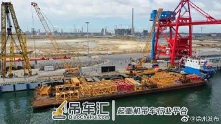 震撼!“世界第一吊”4000吨履带起重机即将海外首吊
