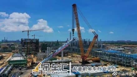 震撼!“世界第一吊”4000吨履带起重机即将海外首吊