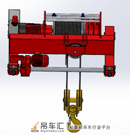 Palan天车又称桥式起重机3D数模图纸 STEP格式