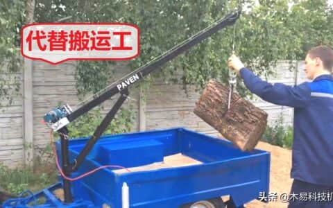 18岁小哥发明微型起重机，搬运工好帮手，造价200元
