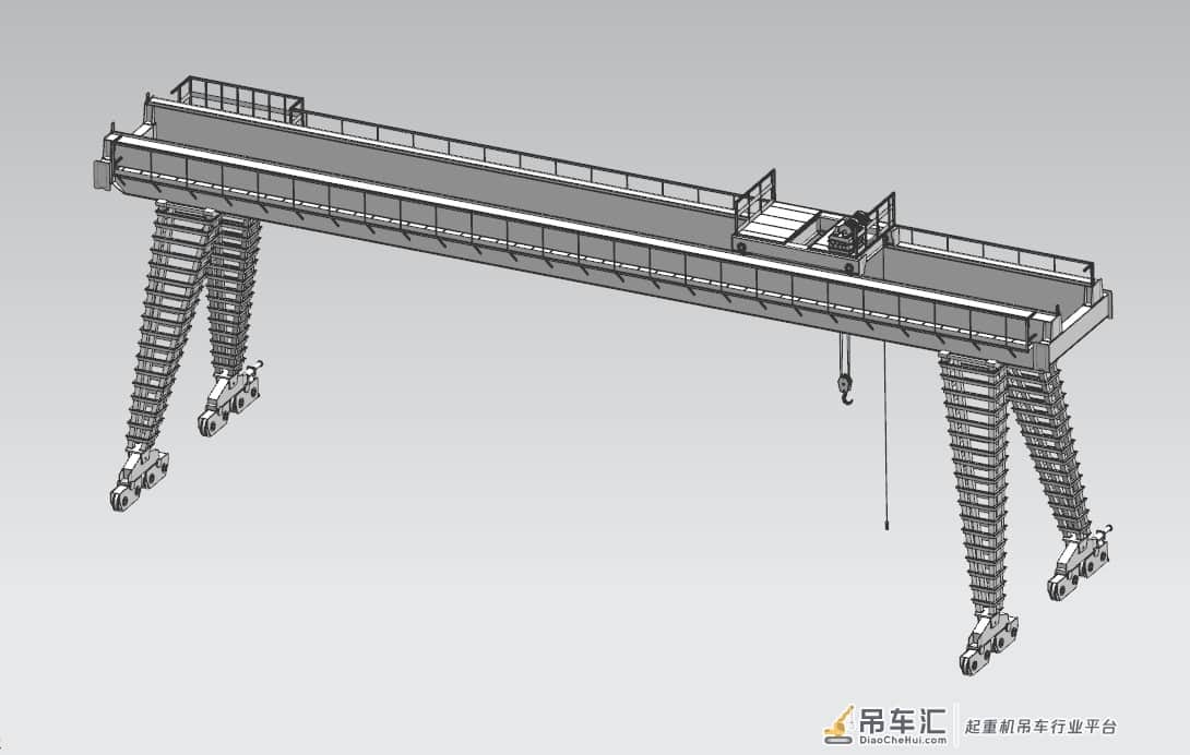 龙门式起重机3D数模图纸 UG设计