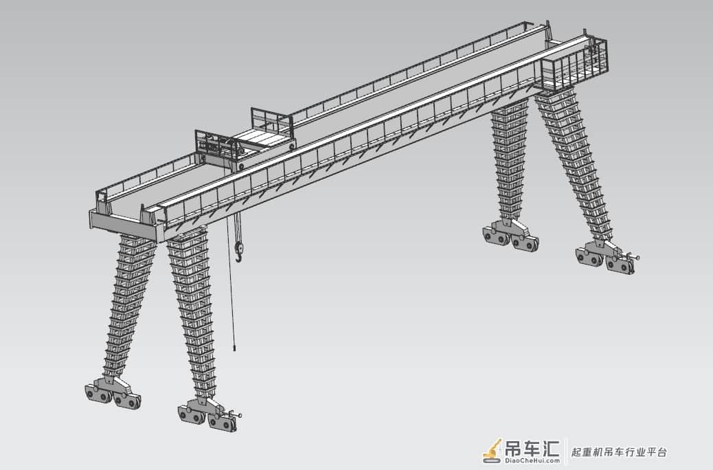 龙门式起重机3D数模图纸 UG设计