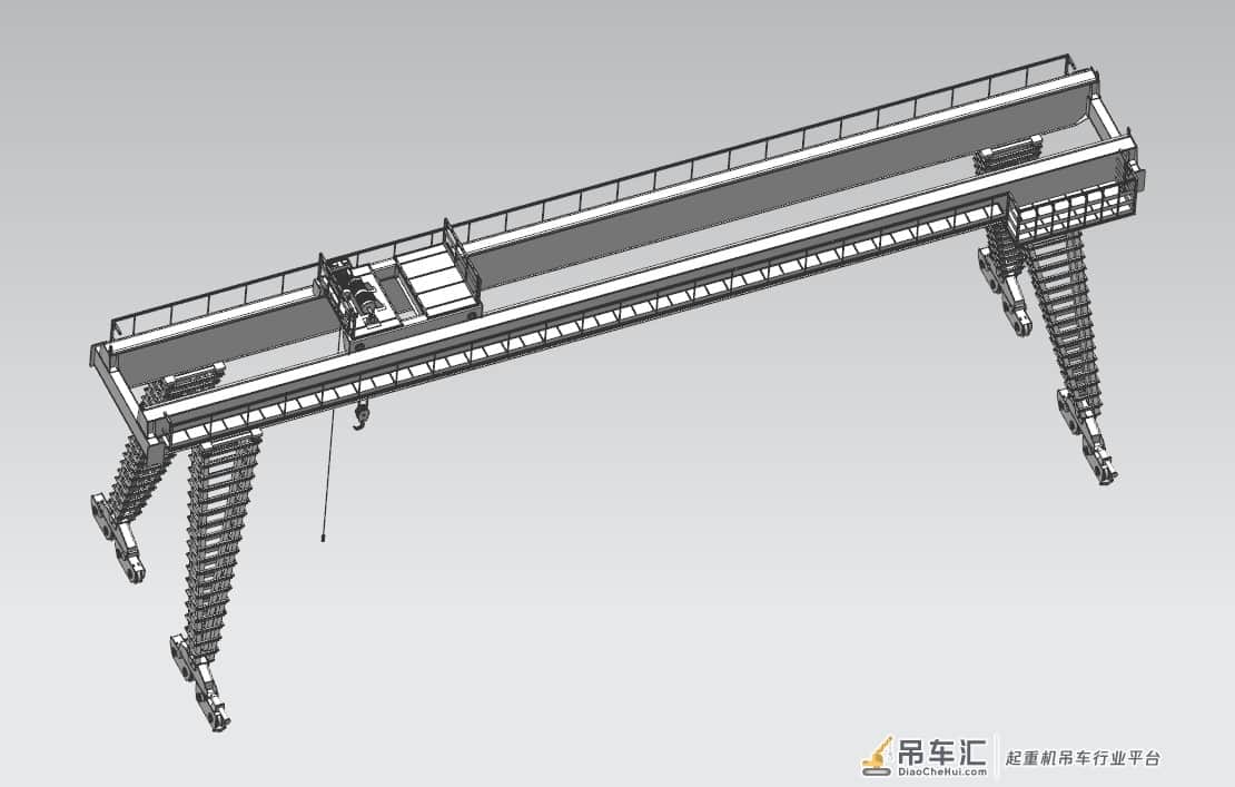 龙门式起重机3D数模图纸 UG设计