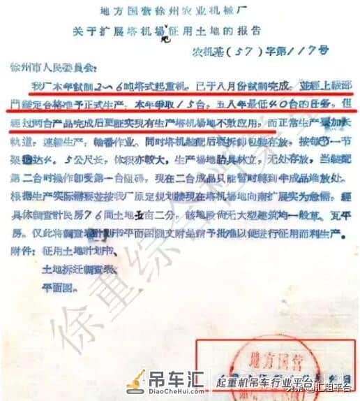 中国的第一台塔式起重机在这里诞生