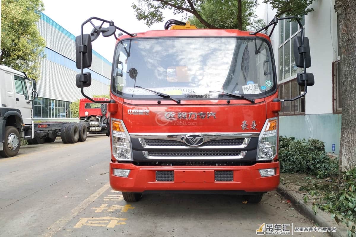 小型折臂吊——重汽豪曼3.2吨折臂随车吊