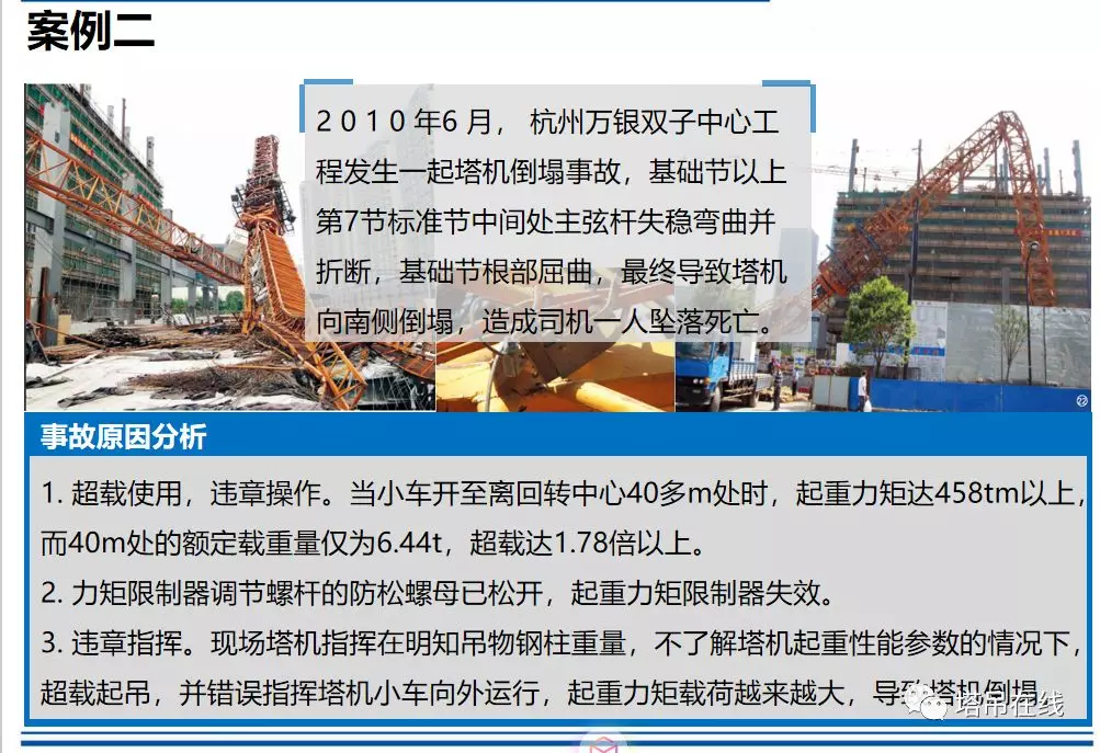 塔式起重机构造详解及安全管理，附案例分析！