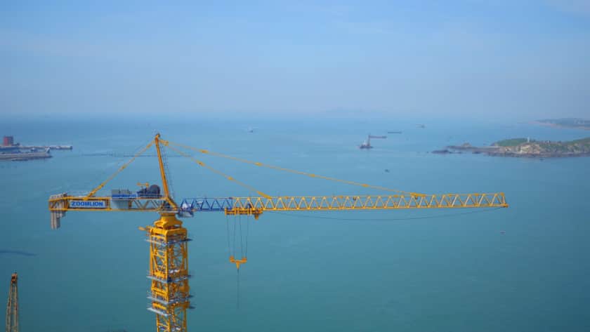 世界最长公铁两用跨海大桥合龙贯通，中联重科塔机深度参建获世界瞩目