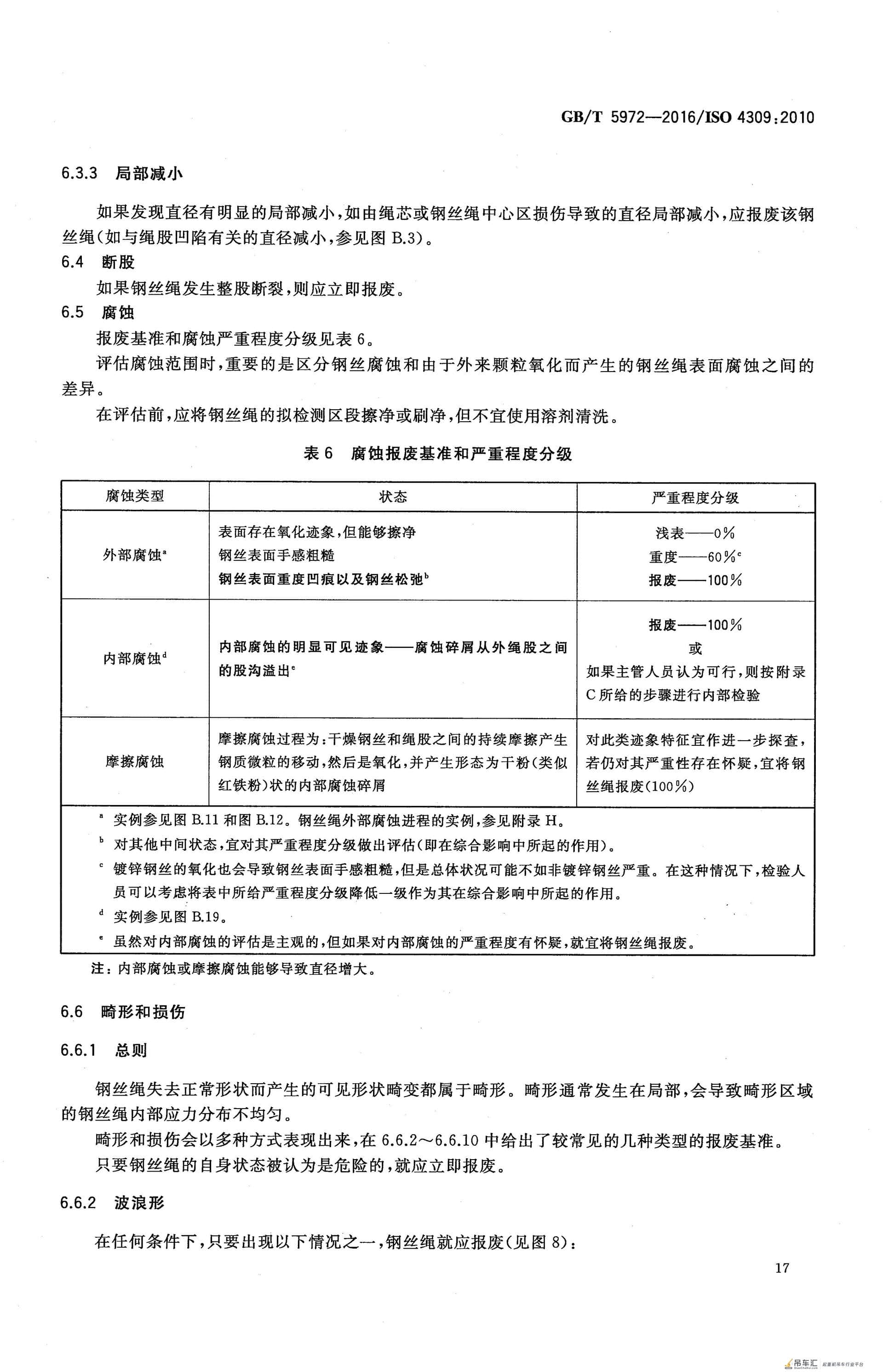 GB/T 5972-2016 起重机 钢丝绳 保养、维护、检验和报废