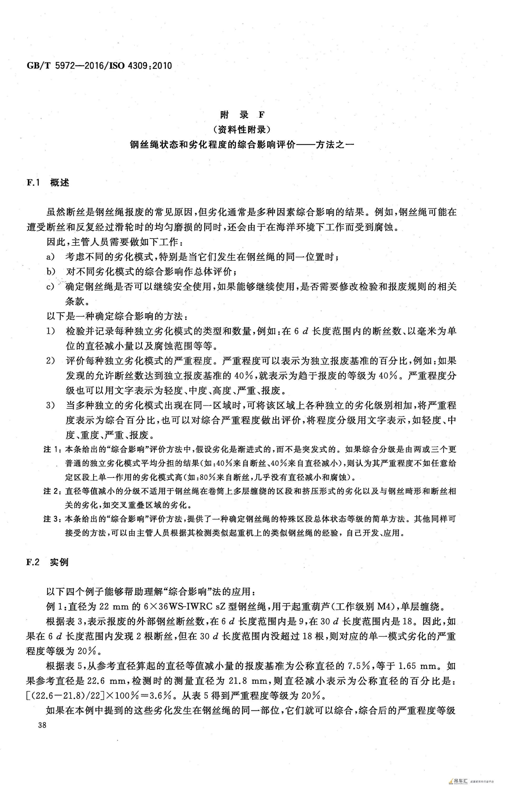 GB/T 5972-2016 起重机 钢丝绳 保养、维护、检验和报废