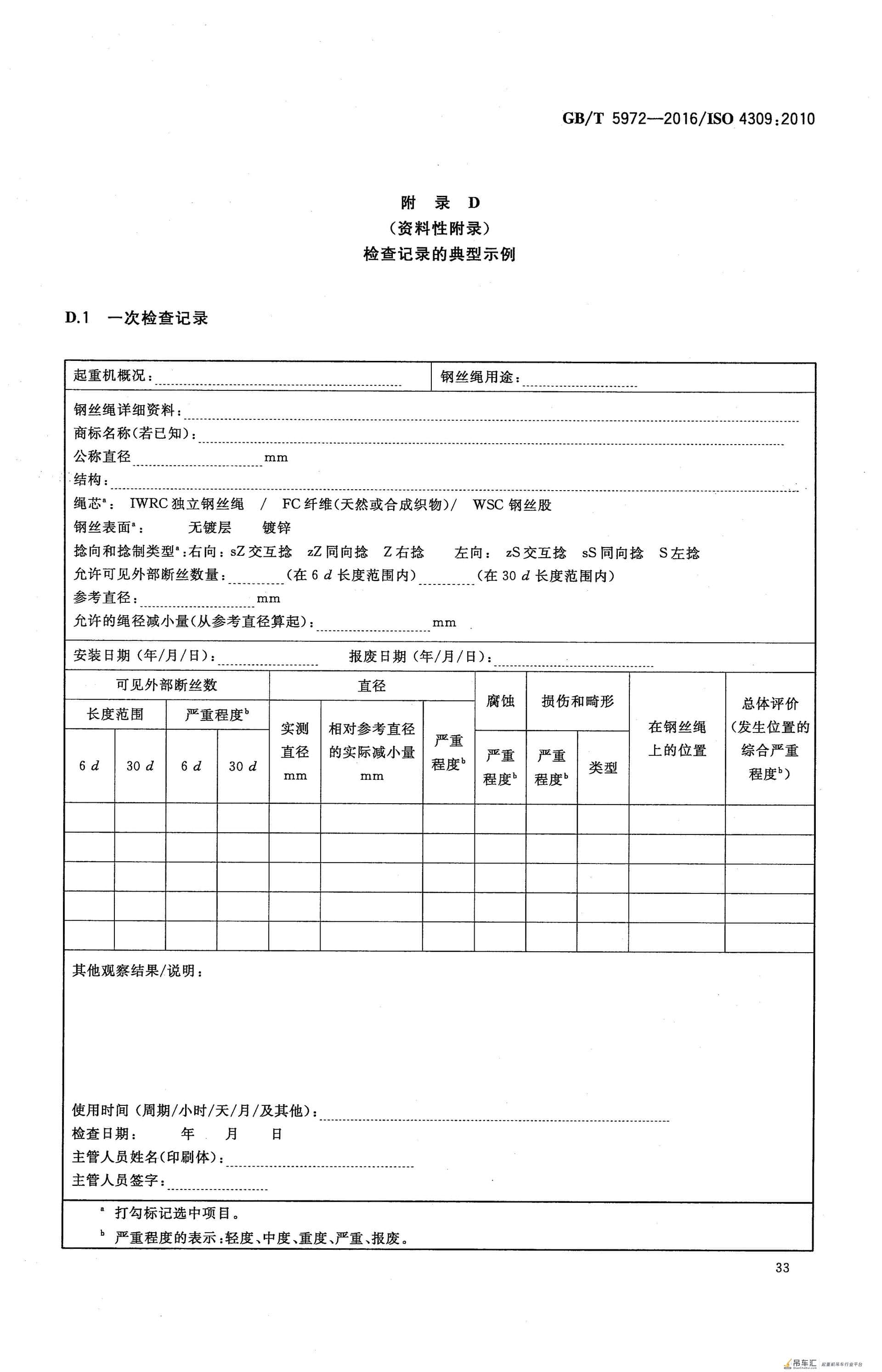GB/T 5972-2016 起重机 钢丝绳 保养、维护、检验和报废