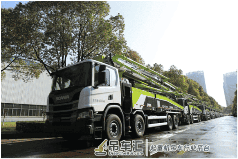 万物竞生长,建设正当时!中联重科近亿元国六混凝土机械奔赴建设