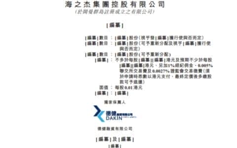 新股递表消息：知名港口起重机配件制造商海之杰二次递表，拟香港创业板上市