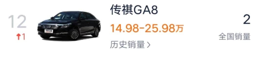 广汽的“吊车尾”，不足15万就有行政轿车的气场，却才月销2台