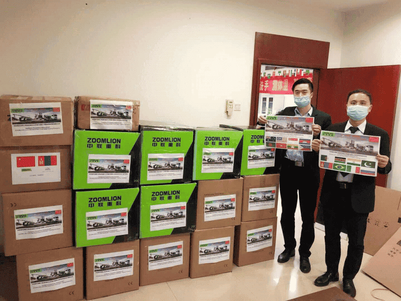 和衷共济丨第三批!中联重科再向40多国捐赠70万件抗疫物资