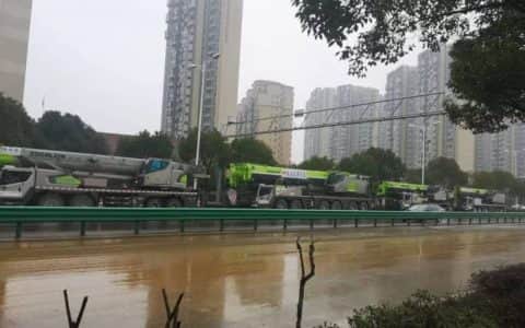 武汉加油！中联重科起重机助力建设武汉火神山医院
