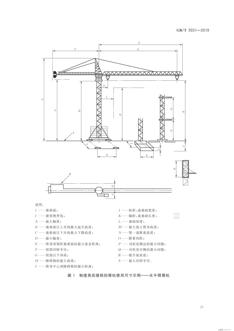 GB/T 5031-2019 塔式起重机