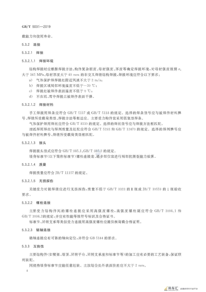 GB/T 5031-2019 塔式起重机
