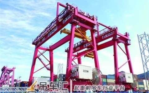 海西重机两台自动化轨道吊交付釜山新港