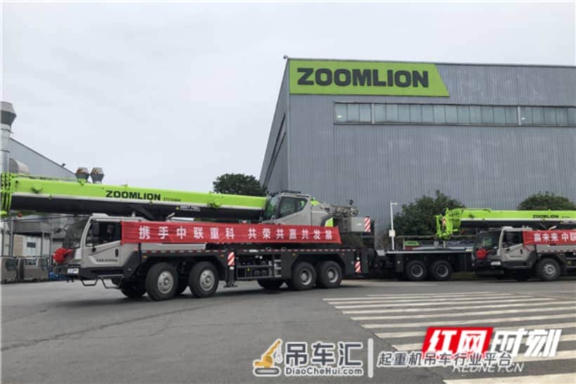 40台中联重科工程起重机奔赴建设一线