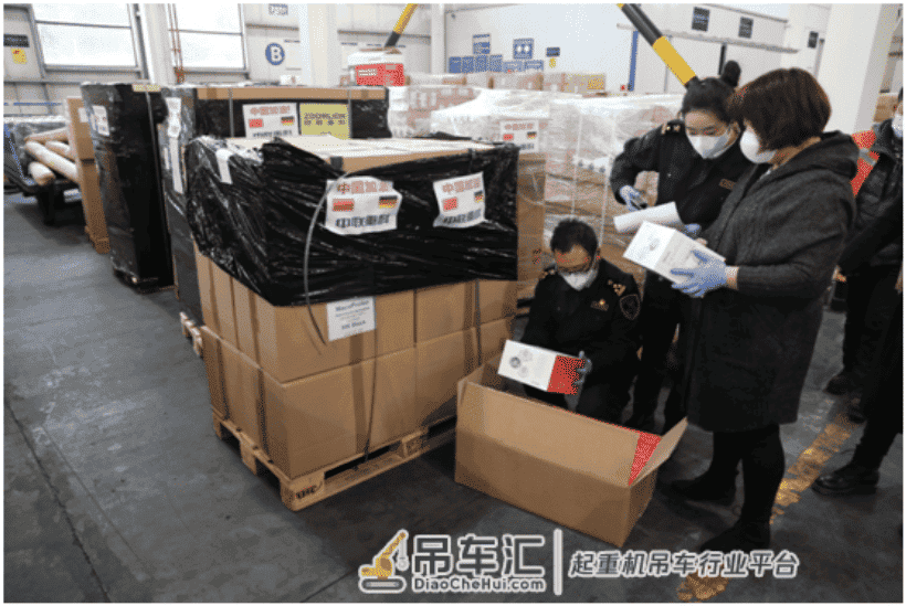 报告!中联重科第二批百万件医护物资来了