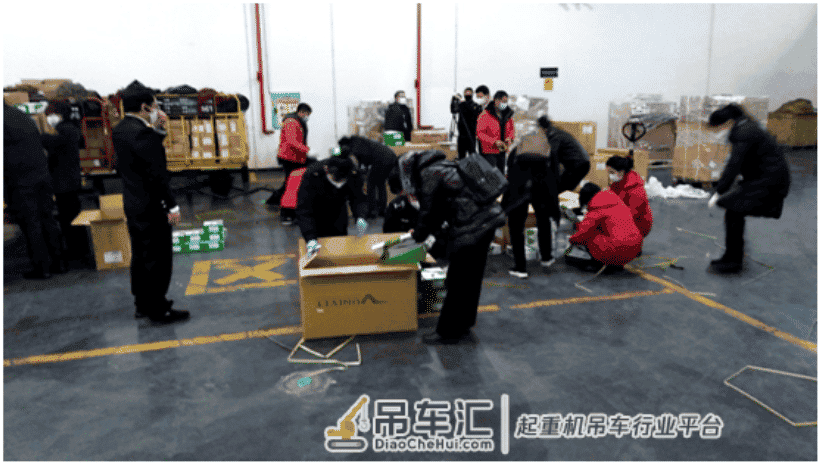 报告!中联重科第二批百万件医护物资来了