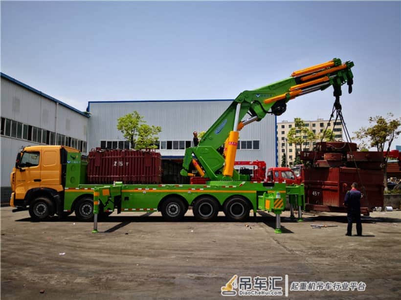 150吨大型折臂吊杜德随车吊,杜德大型150吨随车吊价格?