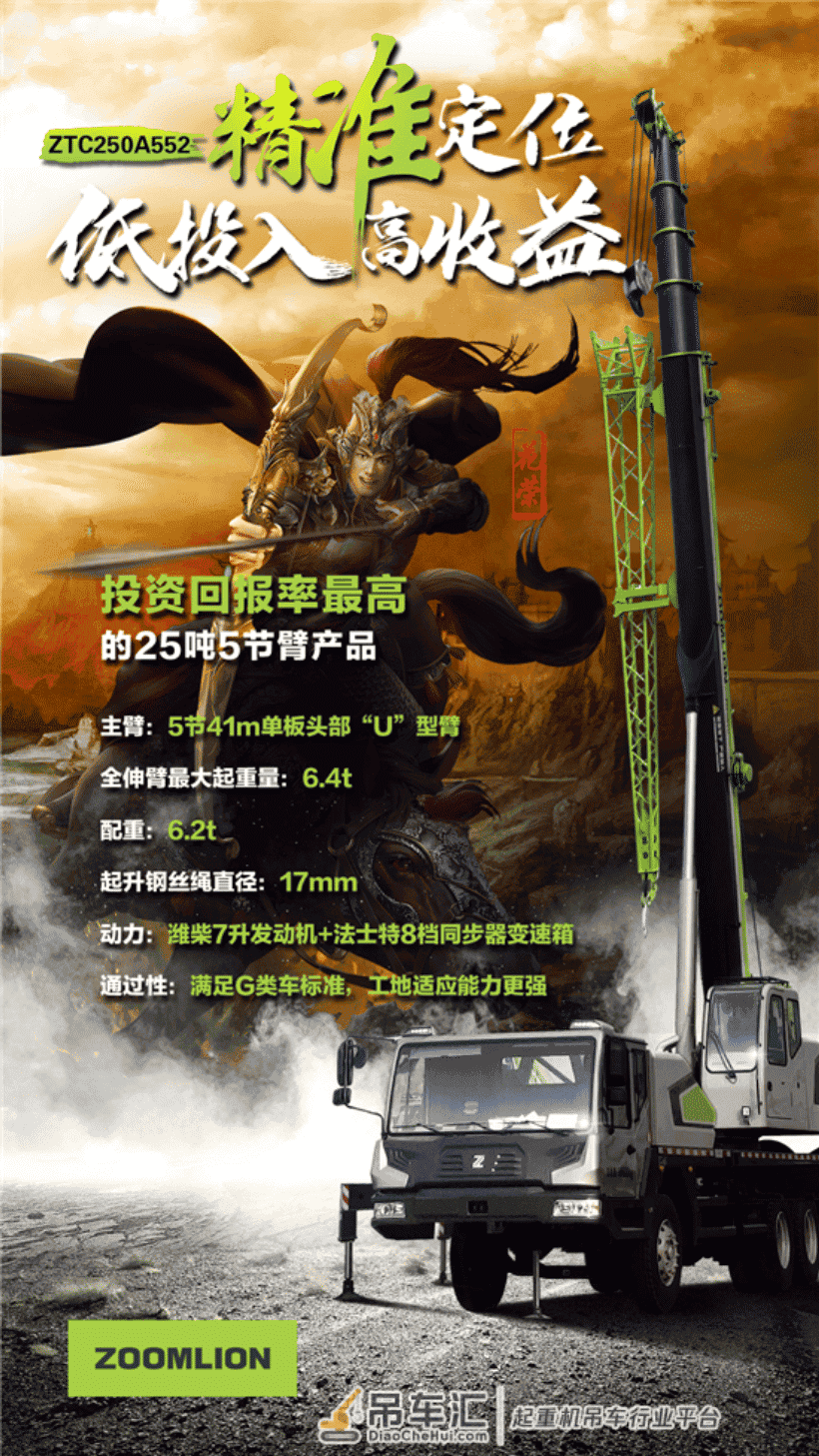 25吨吊机市场，中联创造极致性价比！