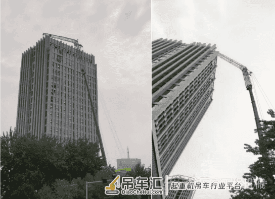超1吨钢构吊至百米以上楼顶,中联重科400吨全地面起重机上演极限吊装施工