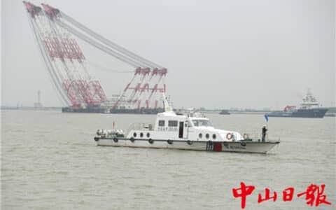 “长大海升”起重船赴阳江，为海上风电保驾护航