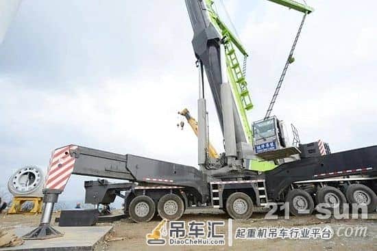 中联重科ZAT8000全地面起重机 精准助力“天险”雪峰山风电项目