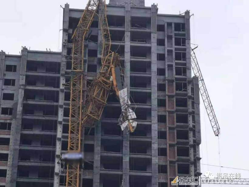 突发！5月21日，长沙一工地塔吊发生倒塌事故！2019年较大塔式起重机事故回顾
