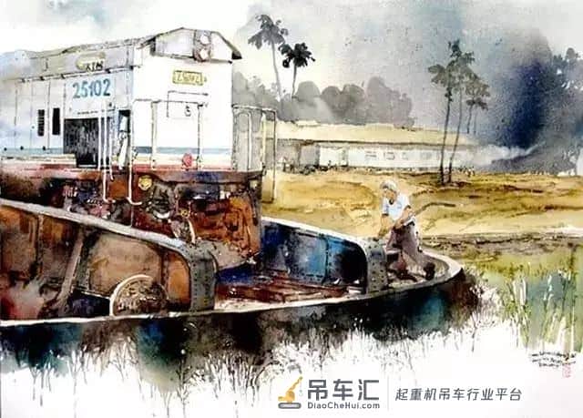 起重机与群鸥齐鸣:新加坡水彩画家陈长豪作品选