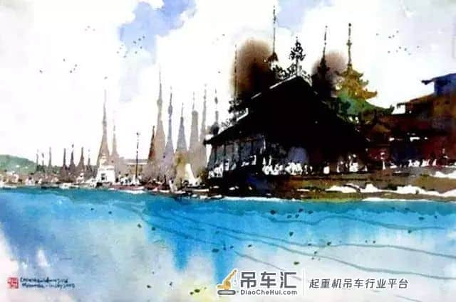 起重机与群鸥齐鸣:新加坡水彩画家陈长豪作品选