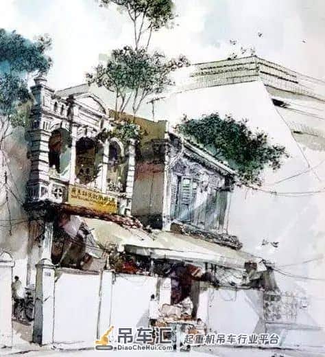 起重机与群鸥齐鸣:新加坡水彩画家陈长豪作品选