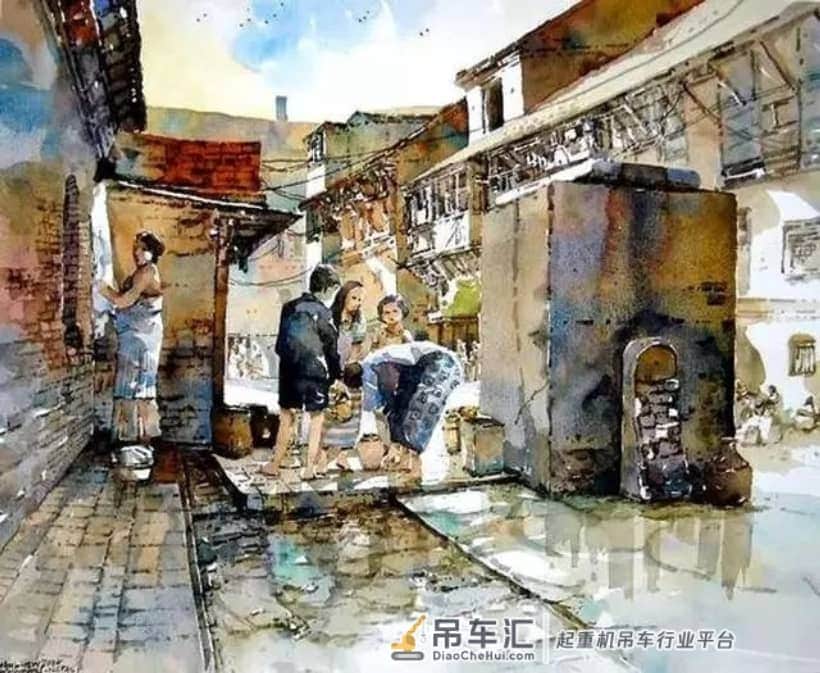起重机与群鸥齐鸣:新加坡水彩画家陈长豪作品选