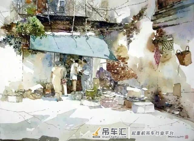 起重机与群鸥齐鸣:新加坡水彩画家陈长豪作品选