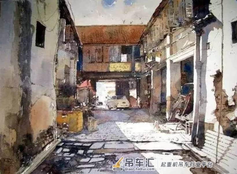 起重机与群鸥齐鸣:新加坡水彩画家陈长豪作品选