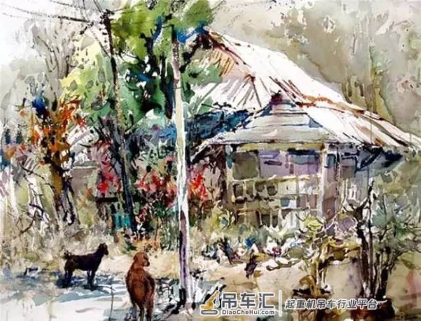 起重机与群鸥齐鸣:新加坡水彩画家陈长豪作品选