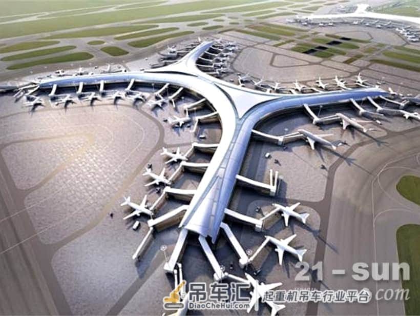 不惑之年的深圳特区有了自己的国际航空枢纽,三一吊装人身负重任