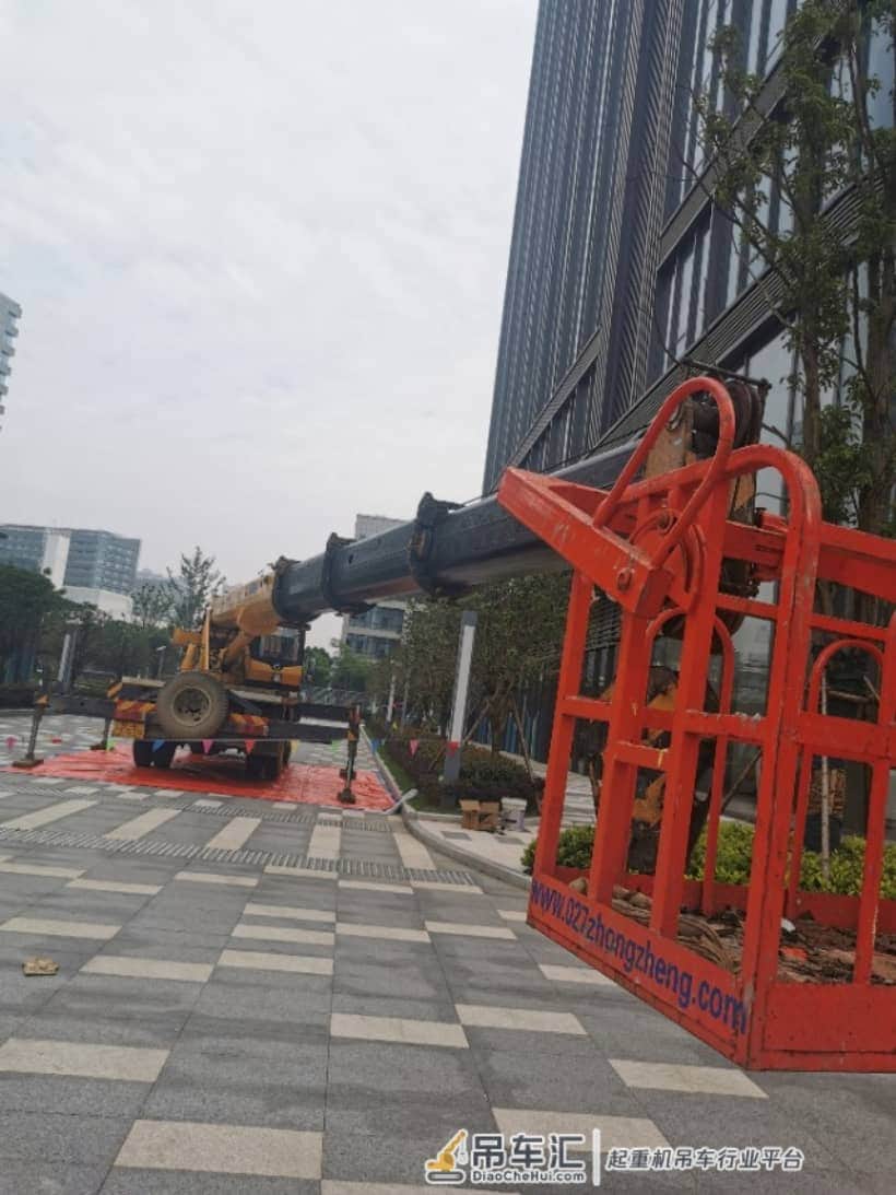 武汉外墙维修吊车出租经典案例