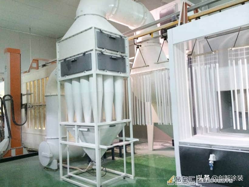 汽车起重机臂架为什么采用静电涂装生产线?如何进行静电涂装?