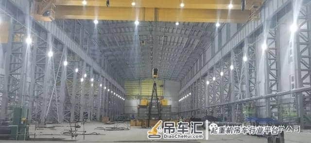 榆林市化学大件组焊厂房8台起重机相继通过性能试验