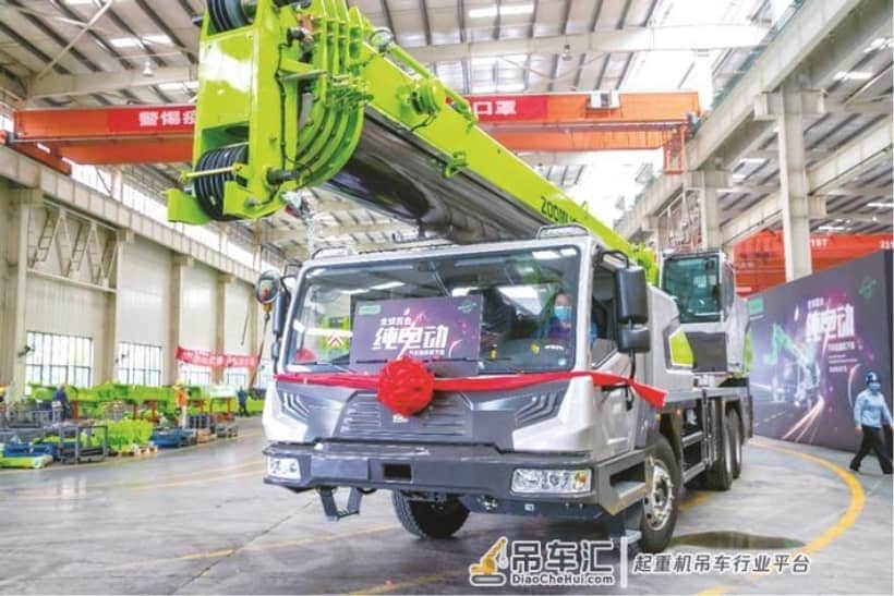 中联工起发布纯电动汽车起重机，续航能力大于260千米